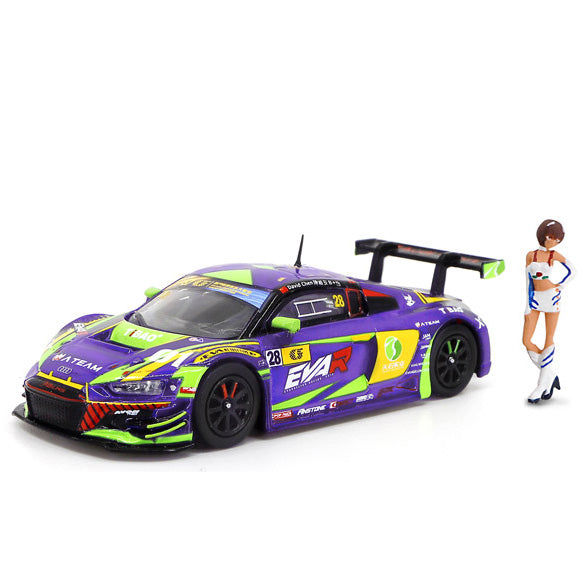 1/64 Audi R8 LMS エヴァ RT 初号機 TSRT R8 Macau GT Cup 2020 ＆ レイRQフィギュア セット