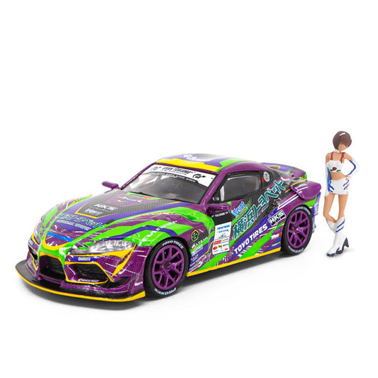 1/64 TOYOTA GR Supra エヴァRT初号機 GR Supra D1 Grand Prix Series 2020 ＆ レイRQフィギュア セット