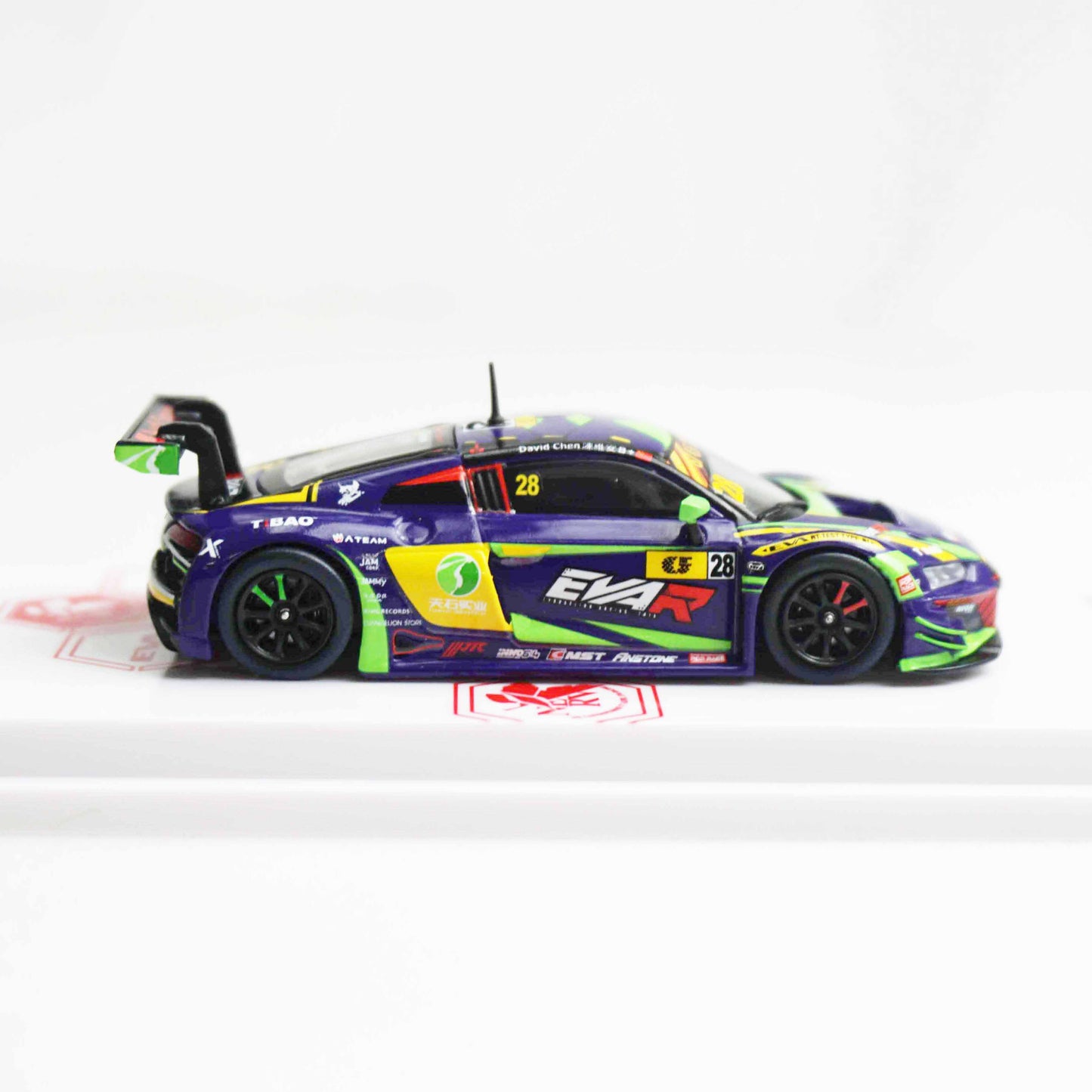 1/64 Audi R8 LMS エヴァ RT 初号機 TSRT R8 Macau GT Cup 2020 ＆ レイRQフィギュア セット