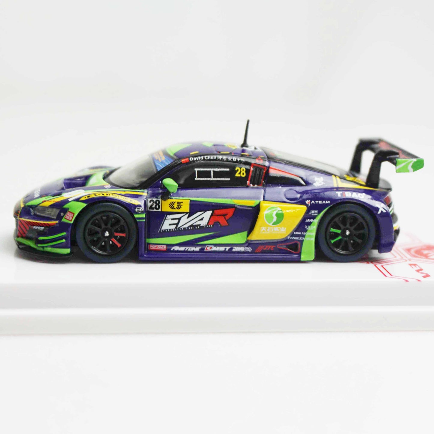 1/64 Audi R8 LMS エヴァ RT 初号機 TSRT R8 Macau GT Cup 2020 ＆ レイRQフィギュア セット